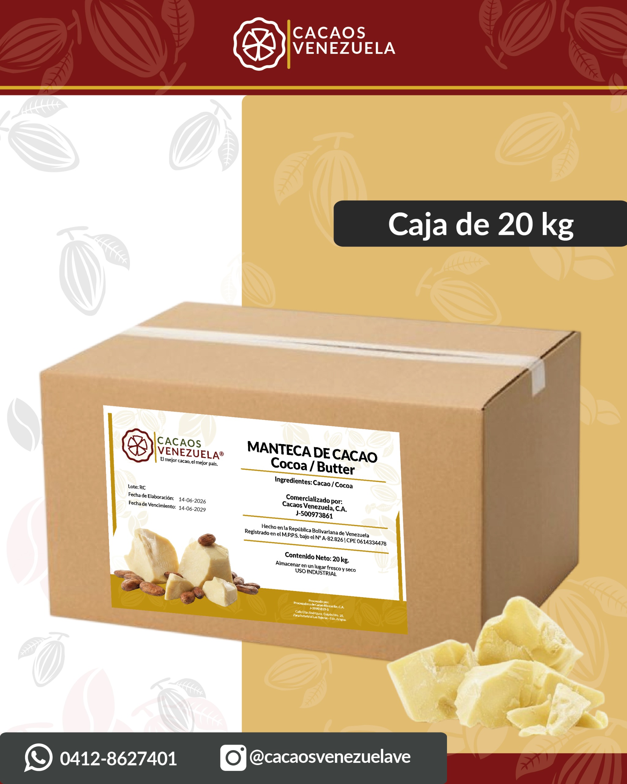 Manteca de Cacao